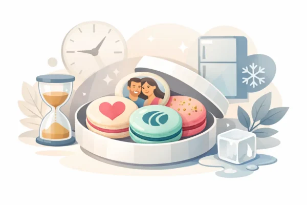 Cât rezistă macarons personalizați?
