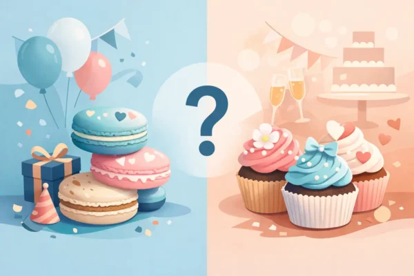 Macarons personalizați sau cupcakes pentru eveniment?